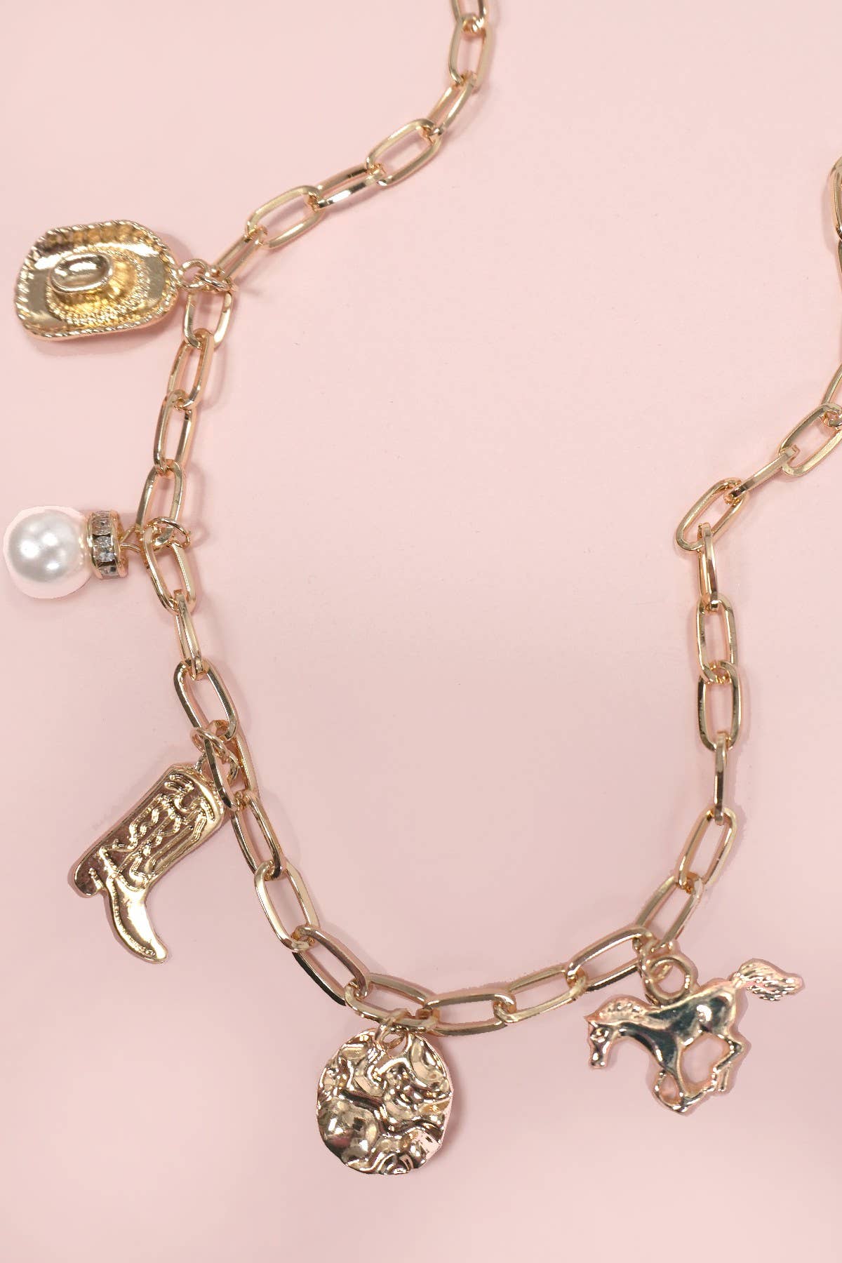 Western Charm Necklace, Feathered Farmhouse