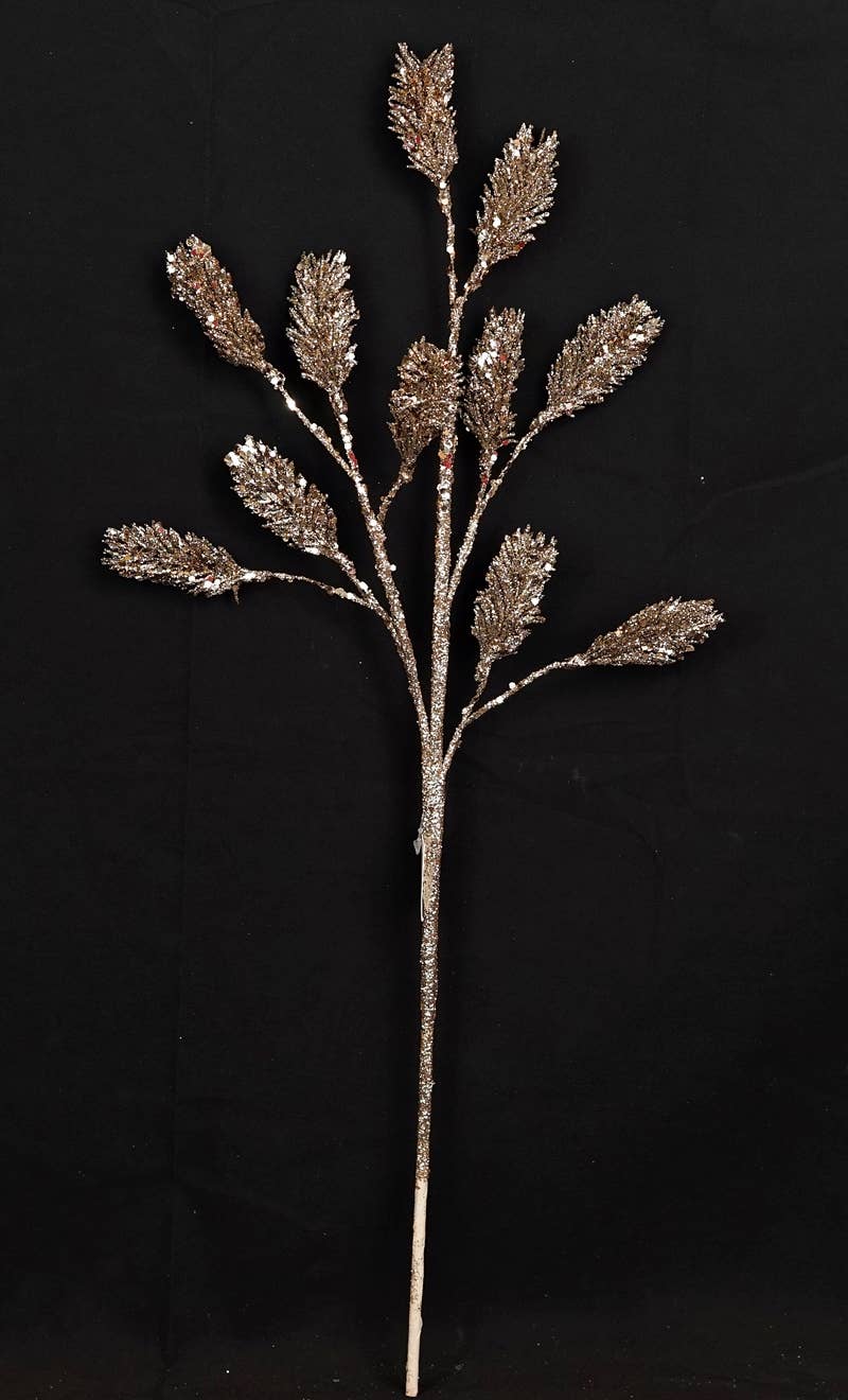 Glitter Logan Berry Spray, Feathered Farmhouse