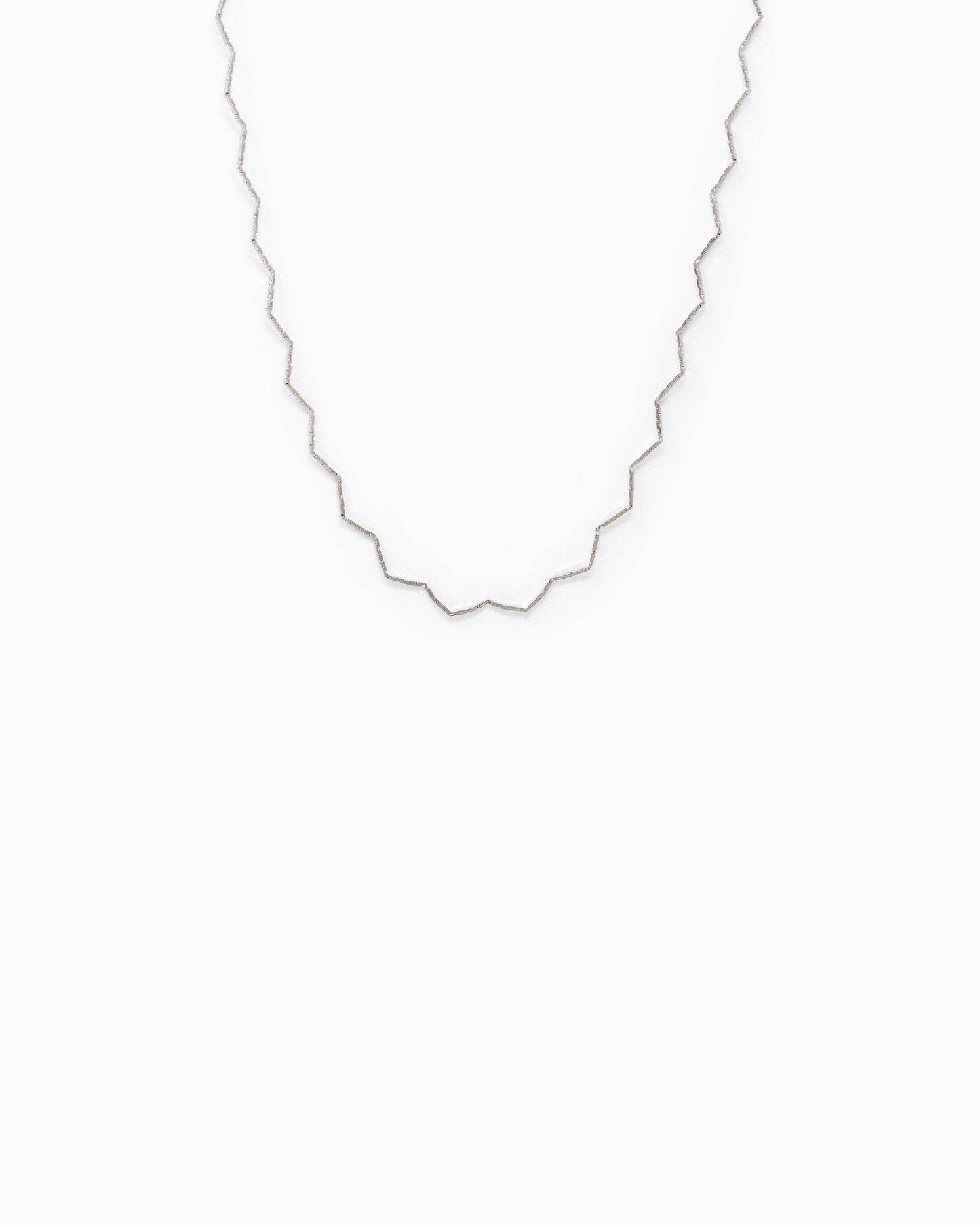 Textured Wave Choker Necklace