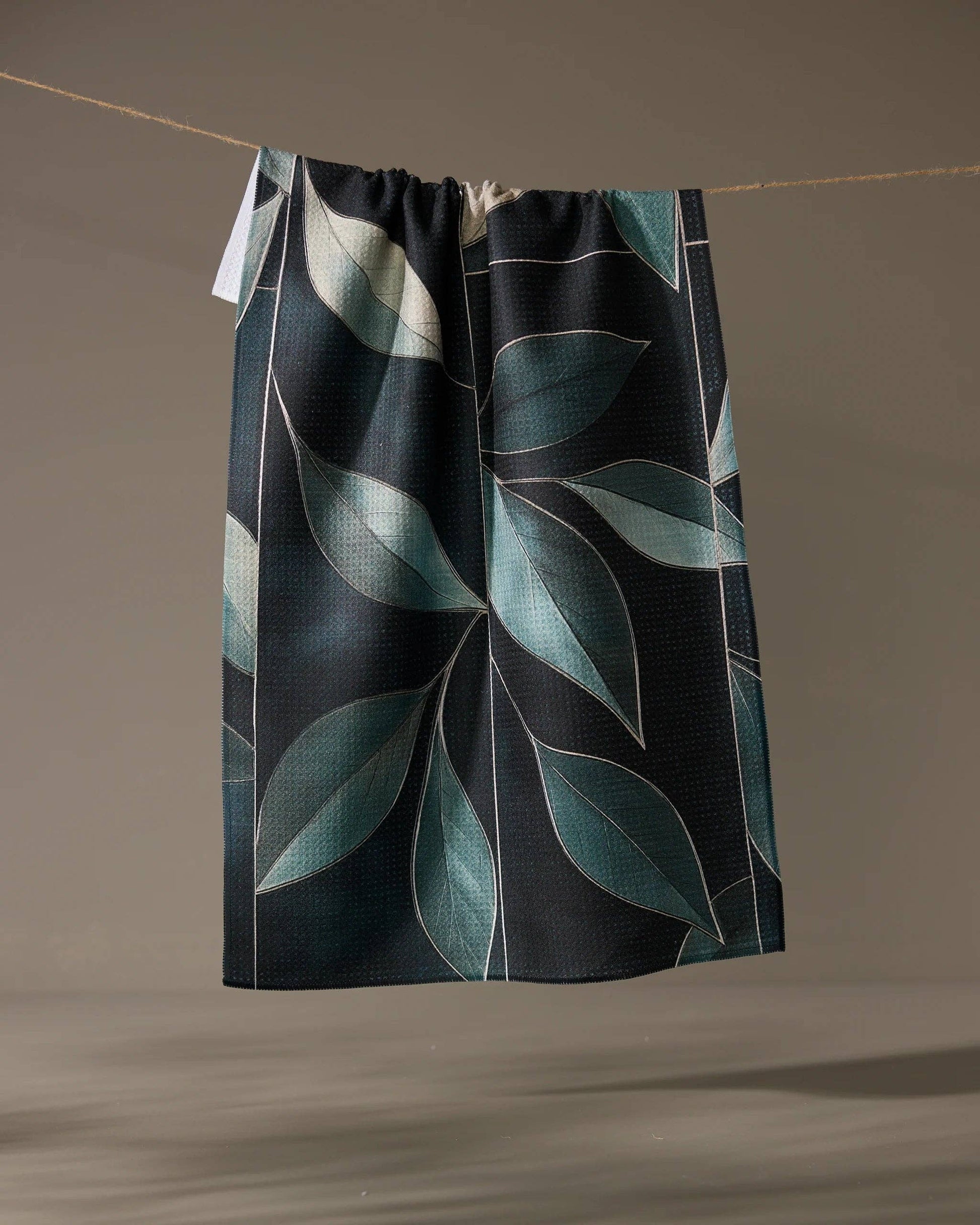 Modern Organic Tea Towel, Feathered Farmhouse