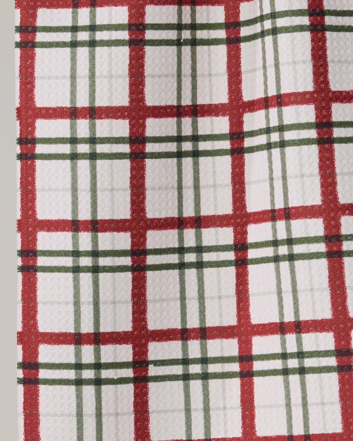 Ribbon Plaid Mini Towel, Feathered Farmhouse
