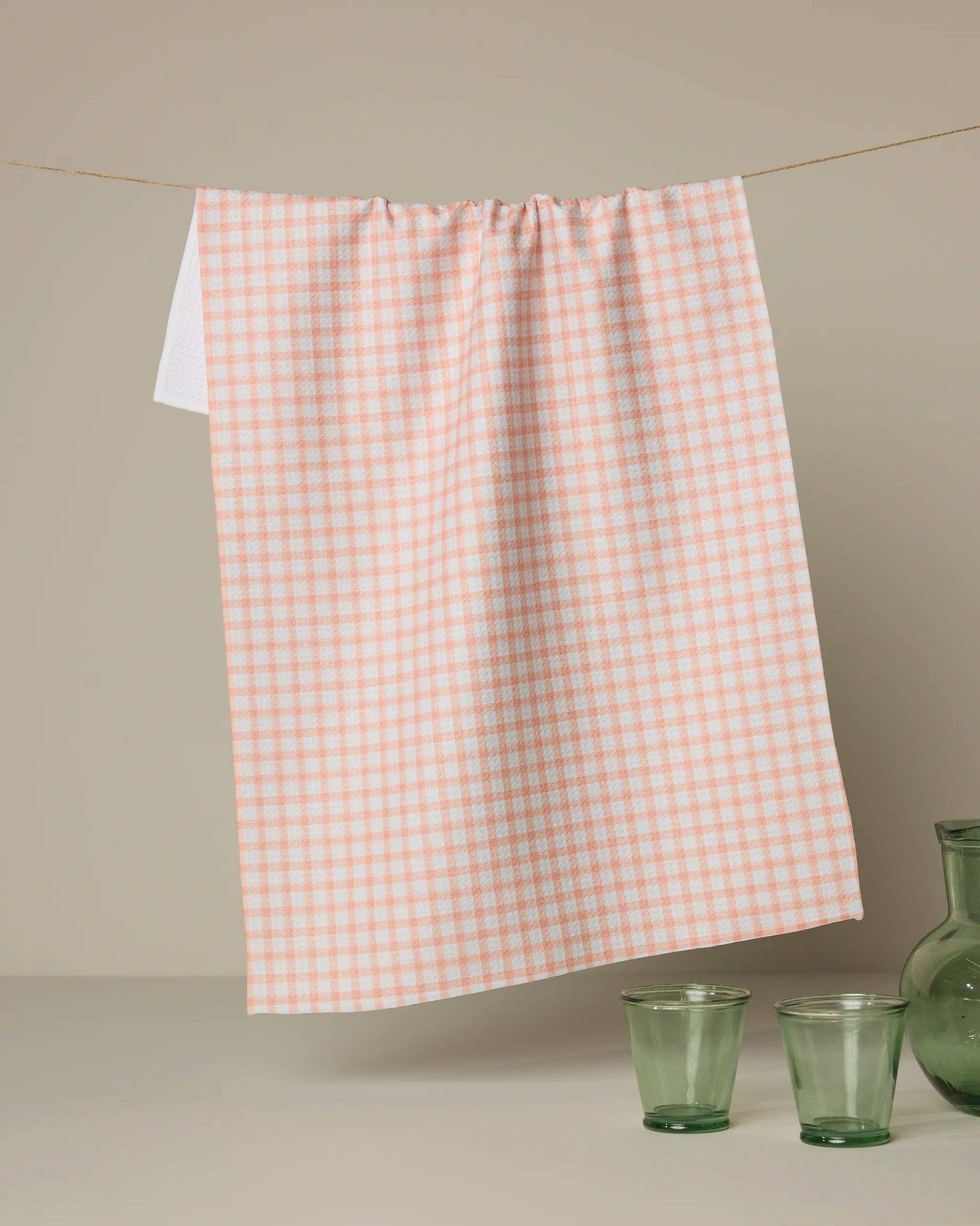 Peach Darling Tea Towel, Feathered Farmhouse