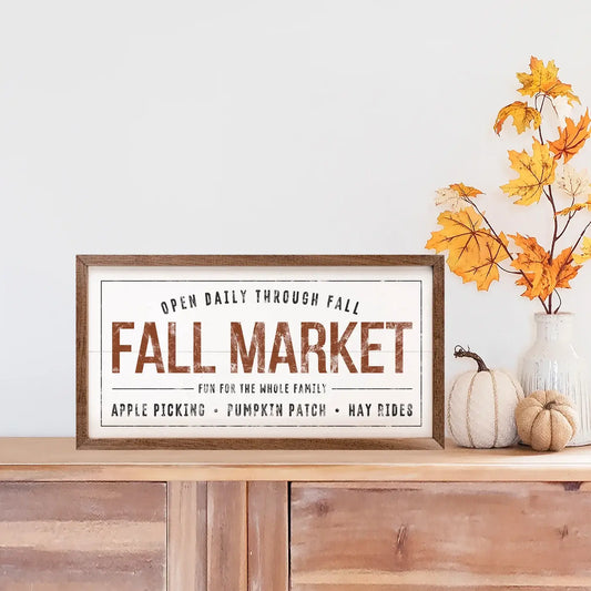 Fall Market Sign, The Feathered Farmhouse