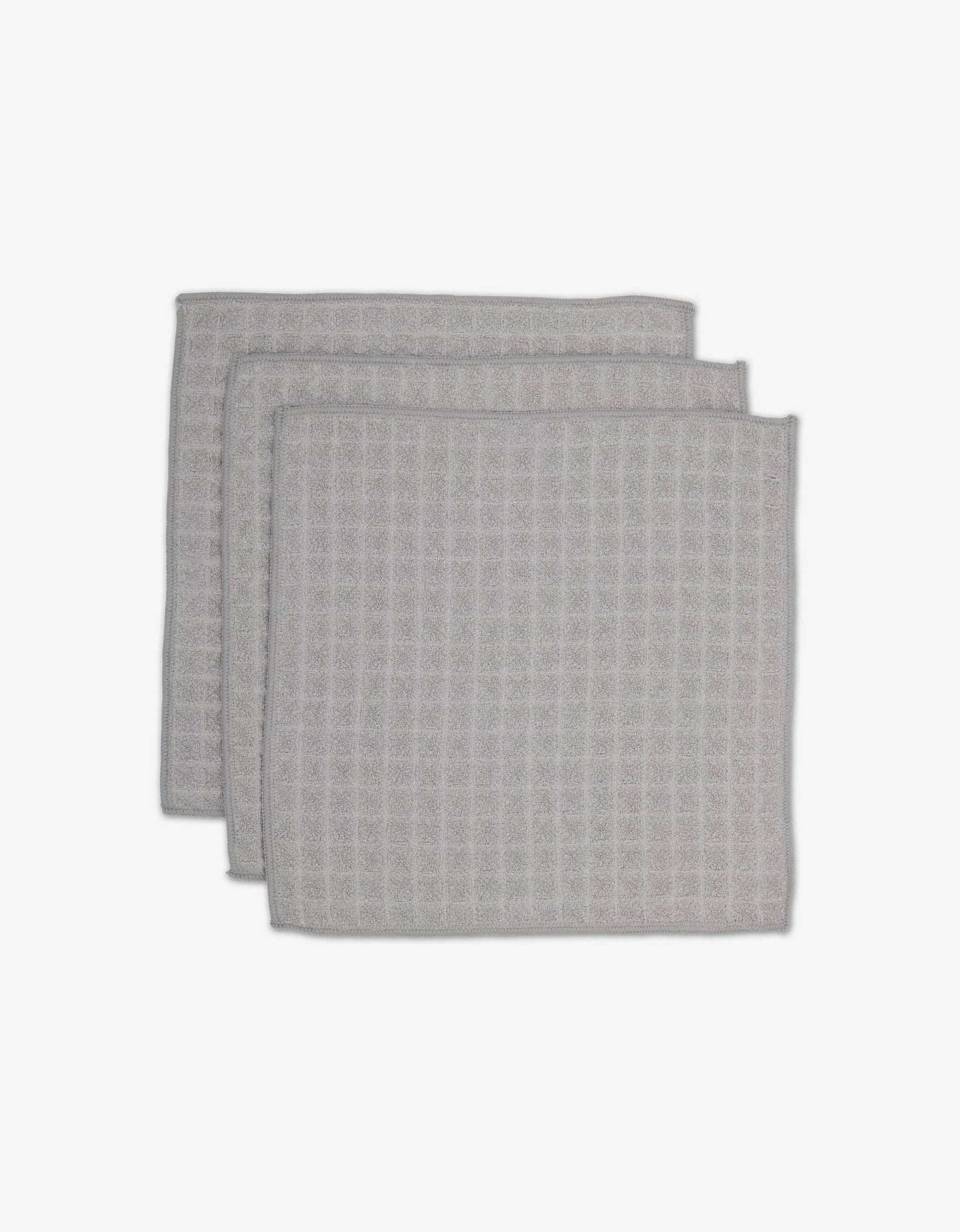 Stone Waffle Washcloth Set, Feathered Farmhouse