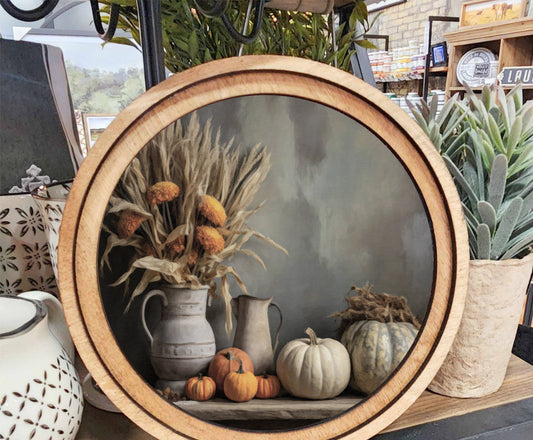 Fall Table Art, Feathered Farmhouse