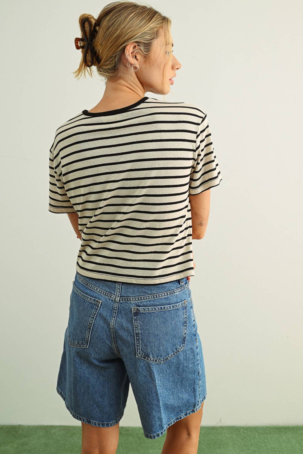 Stripe Ringer Tee, Feathered Farmhouse