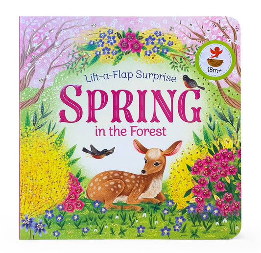 Spring In The Forest Lift-a-Flap Pop Up Surprise Board Book, Feathered Farmhouse
