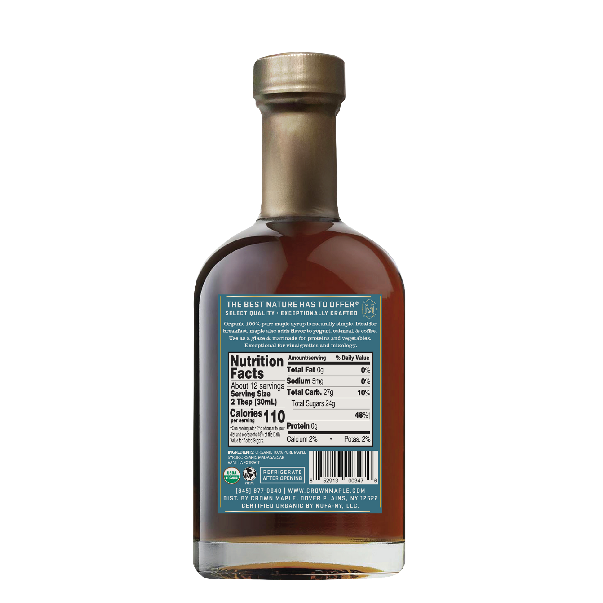 Madagascar Vanilla Organic Maple Syrup, Feathered Farmhouse