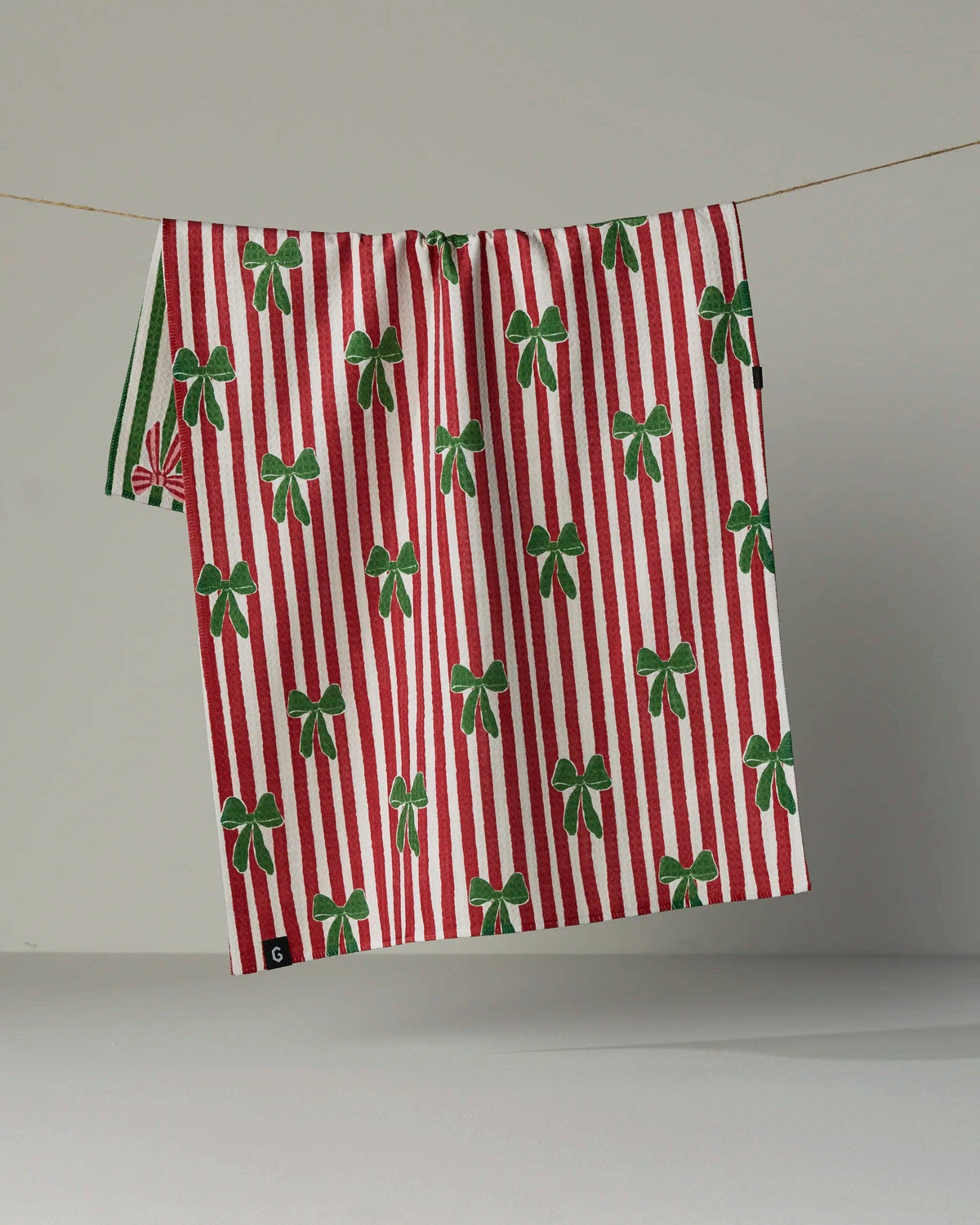 Ribbon Bows Luxe Kitchen Towel, Feathered Farmhouse