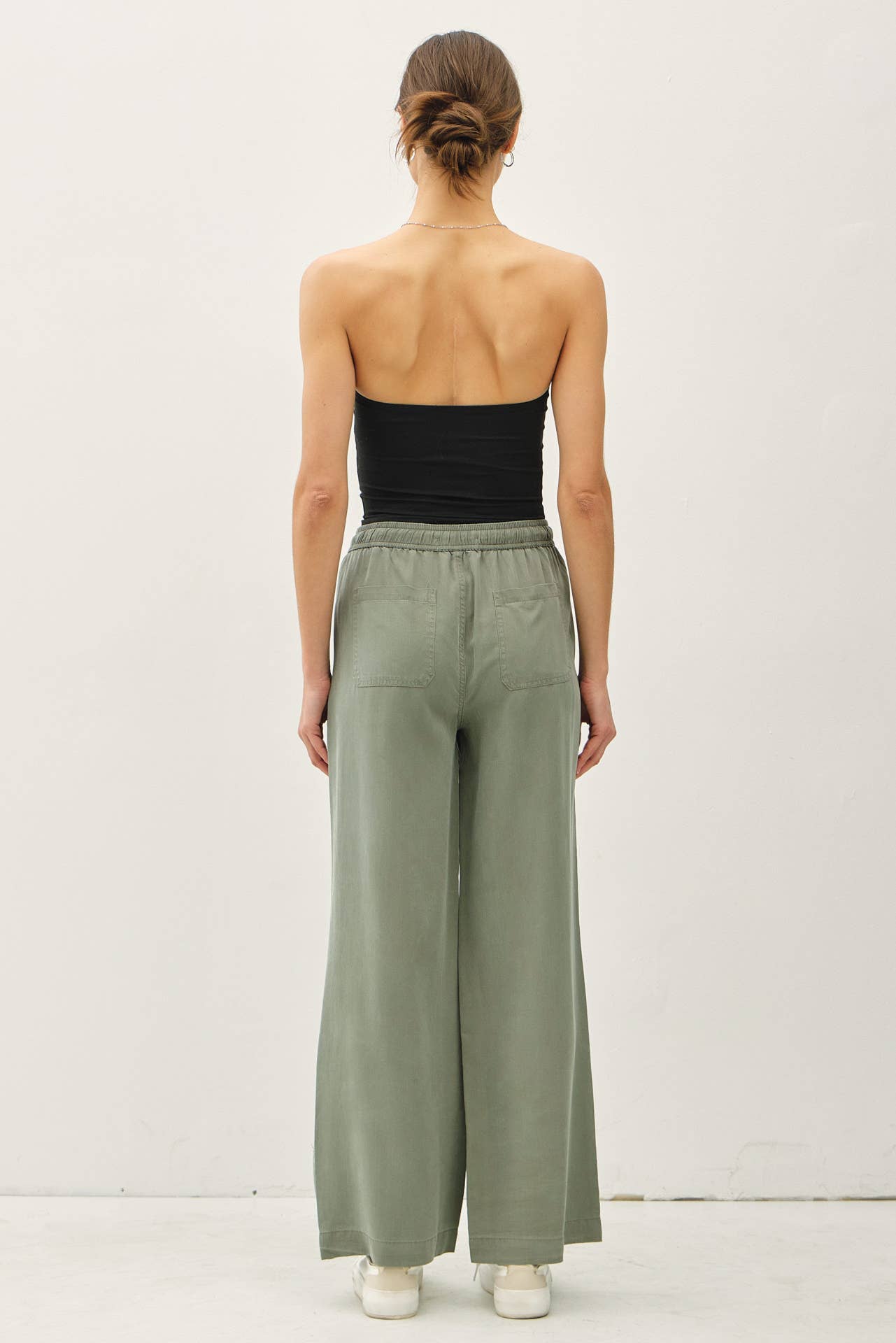 Tencel Wide Leg Pants, Feathered Farmhouse