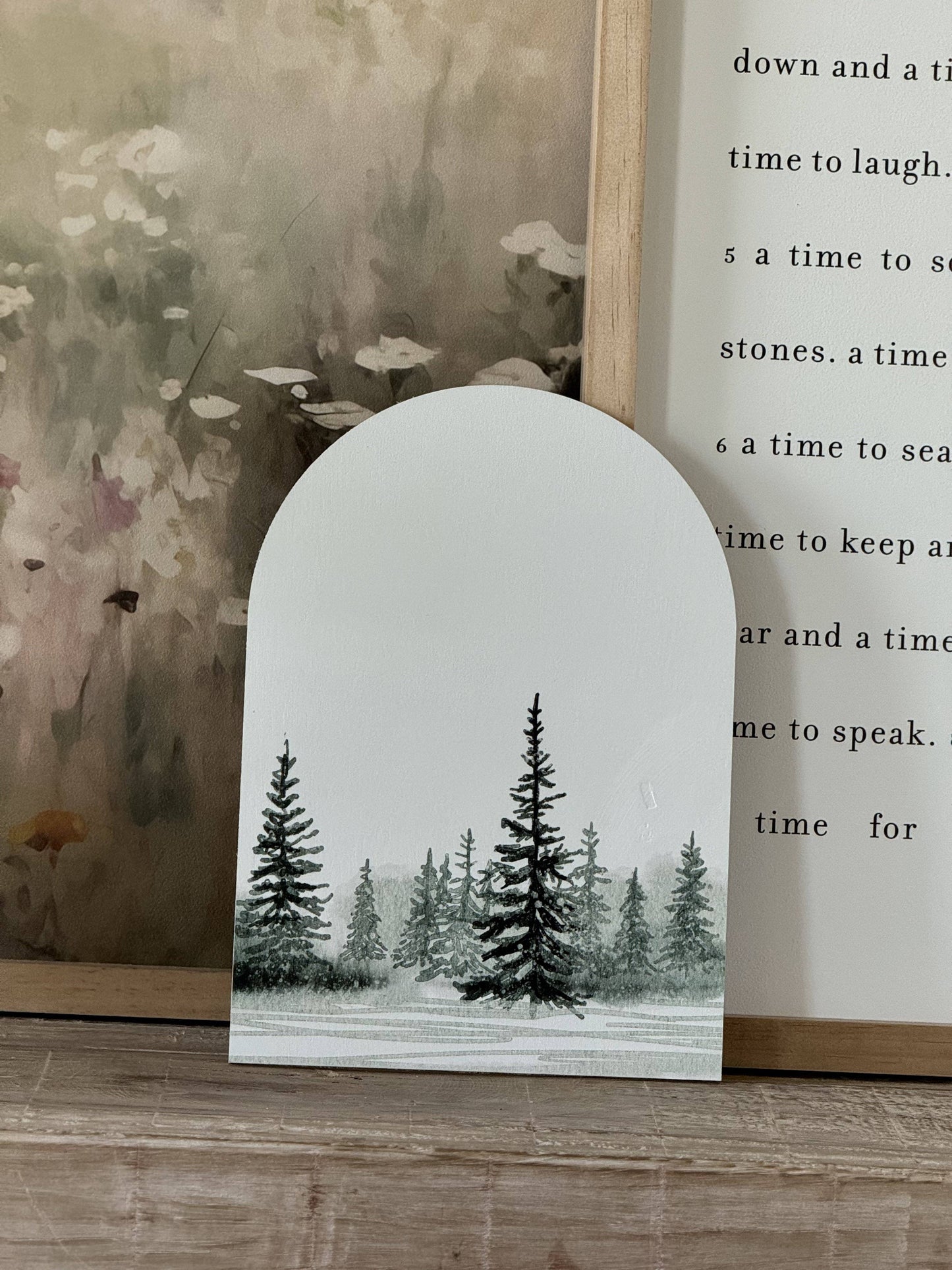 Winter Tree Landscape Arch, Feathered Farmhouse