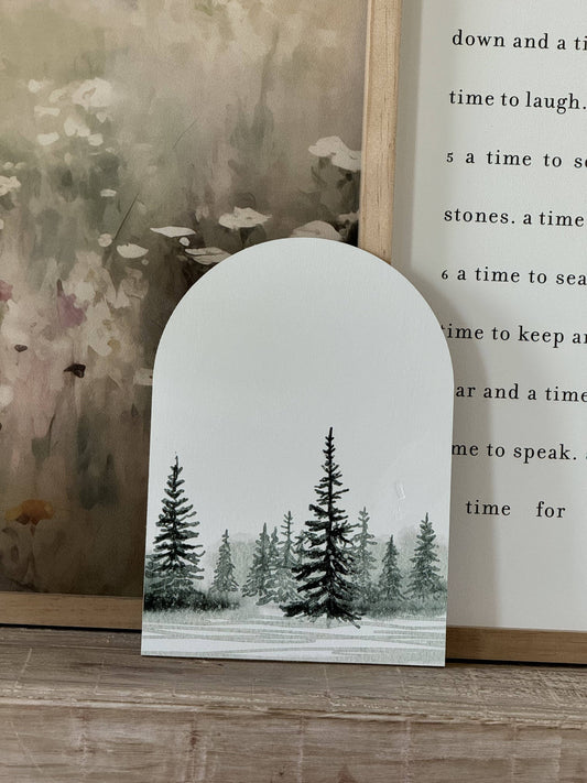 Winter Tree Landscape Arch, Feathered Farmhouse