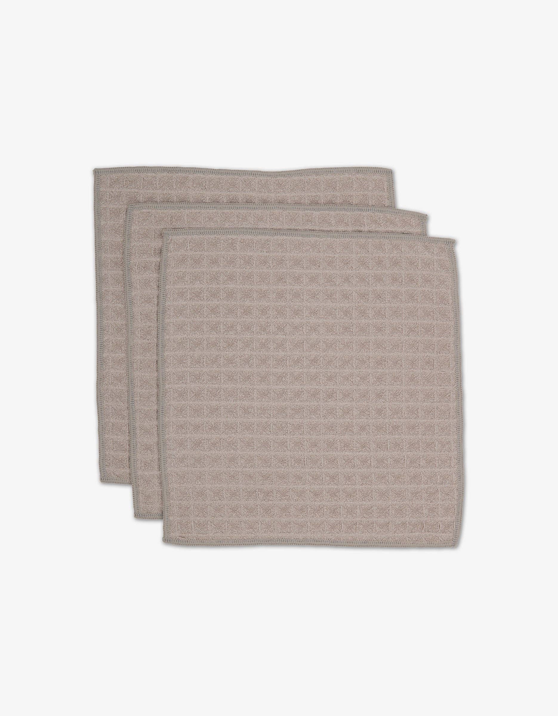 Taupe Waffle Washcloth Set, Feathered Farmhouse