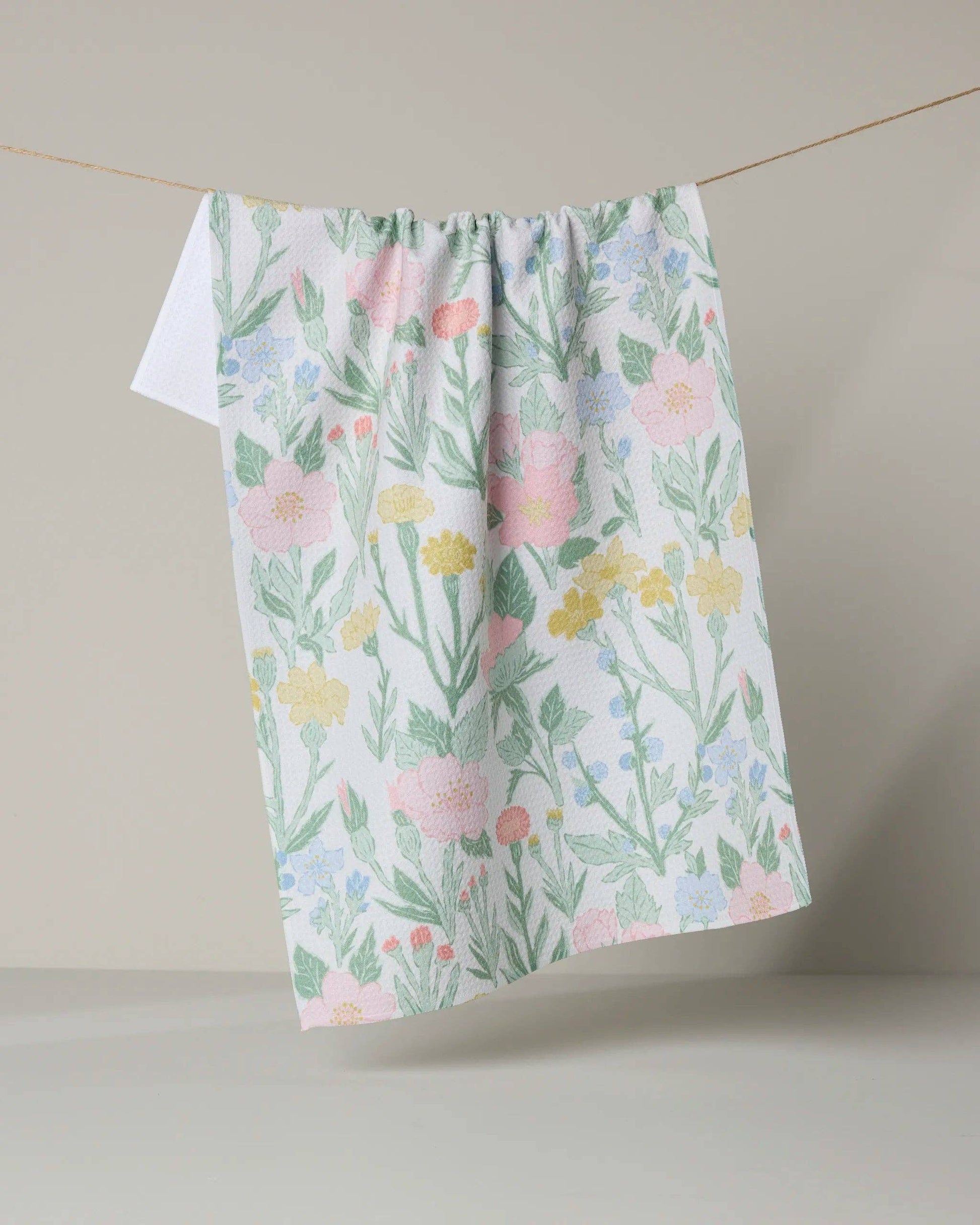Wildflowers in Bloom Tea Towel, Feathered Farmhouse