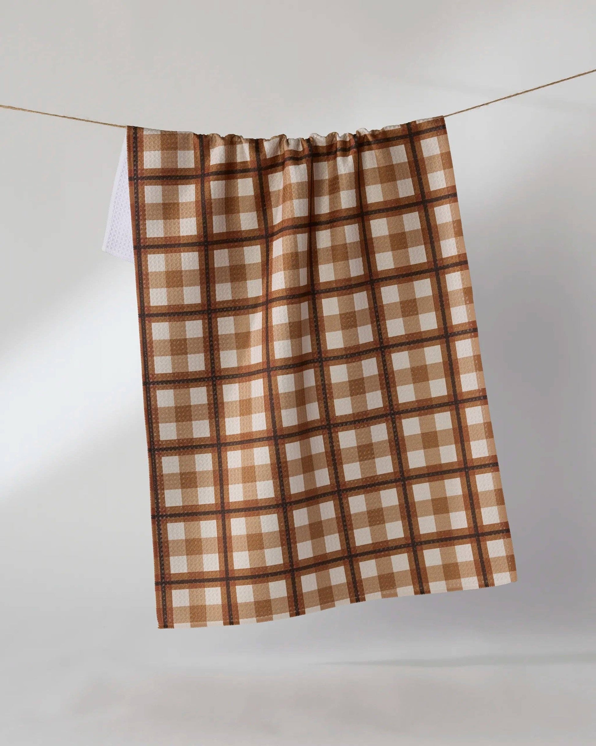Rich Cocoa Tea Towel, Feathered Farmhouse