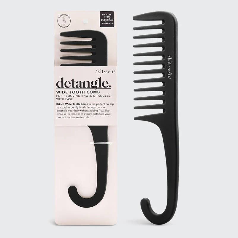 Detangle Wide Tooth Comb, Feathered Farmhouse