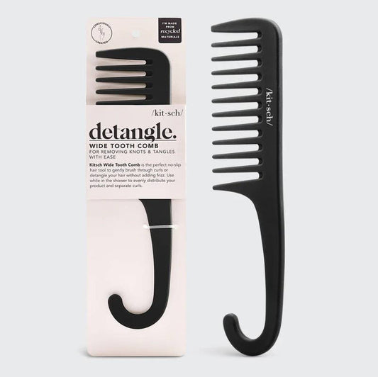Detangle Wide Tooth Comb, Feathered Farmhouse