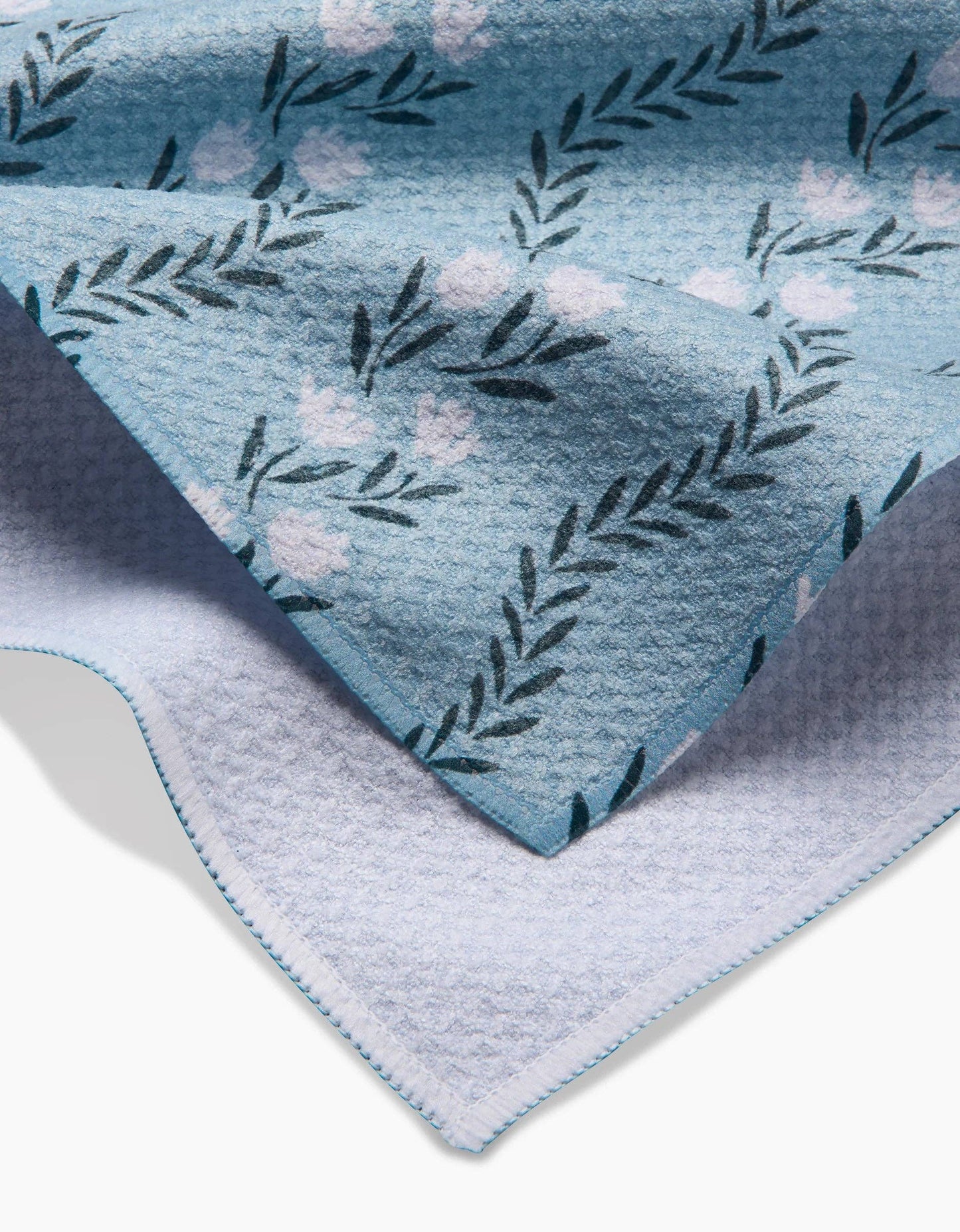 Vintage Floral Stripe Tea Towel, Feathered Farmhouse