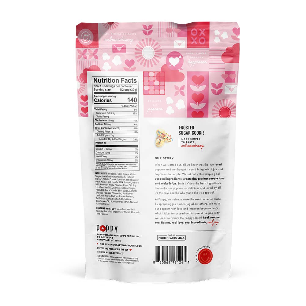 Frosted Sugar Cookie Popcorn, Feathered Farmhouse