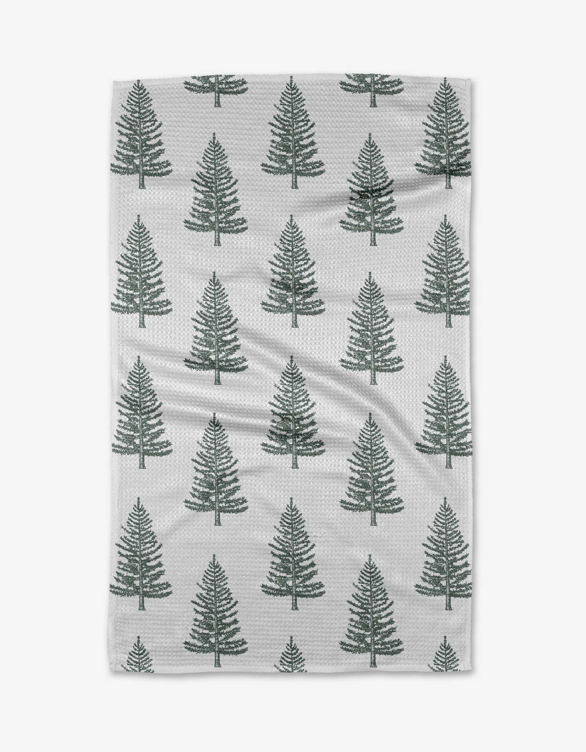 Frosted Trees Geometry Tea Towel, Feathered Farmhouse