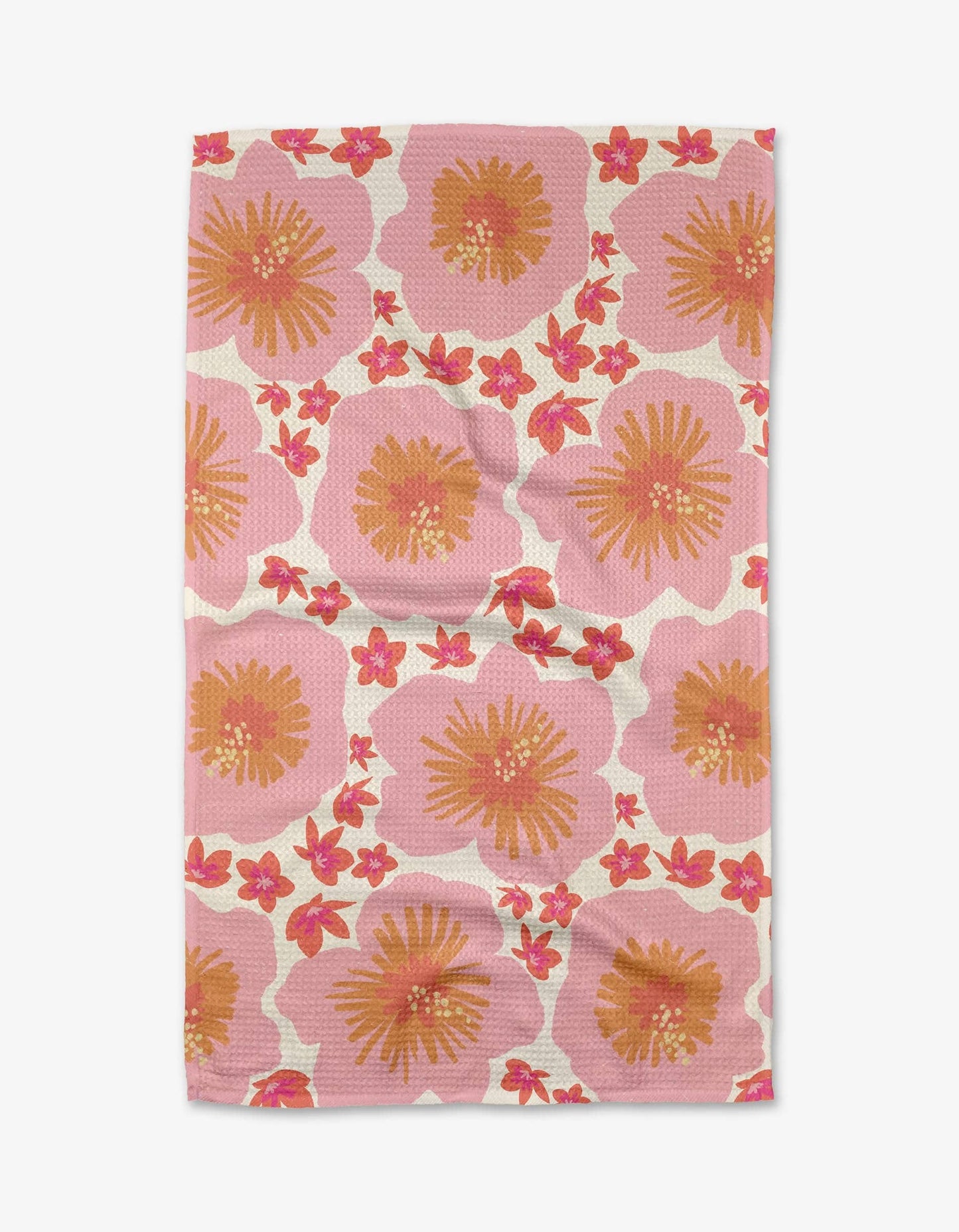 Hibiscus Sunset Tea Towel, Feathered Farmhouse