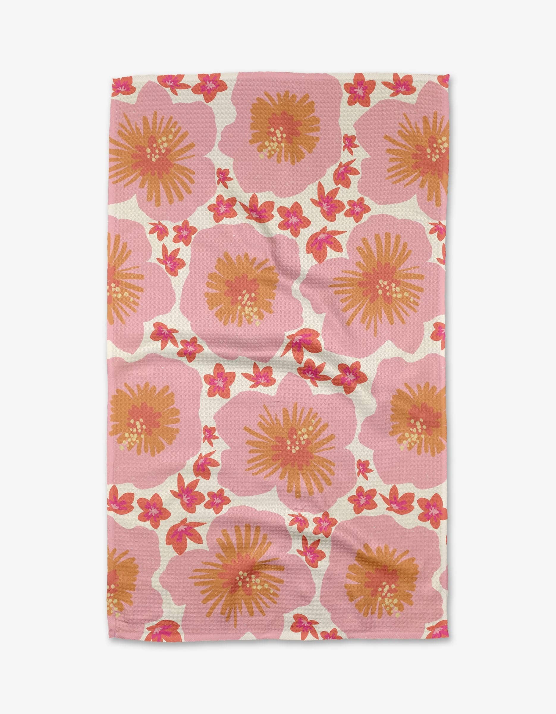 Hibiscus Sunset Tea Towel, Feathered Farmhouse