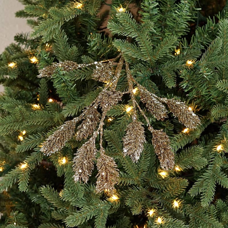 Glitter Logan Berry Spray, Feathered Farmhouse
