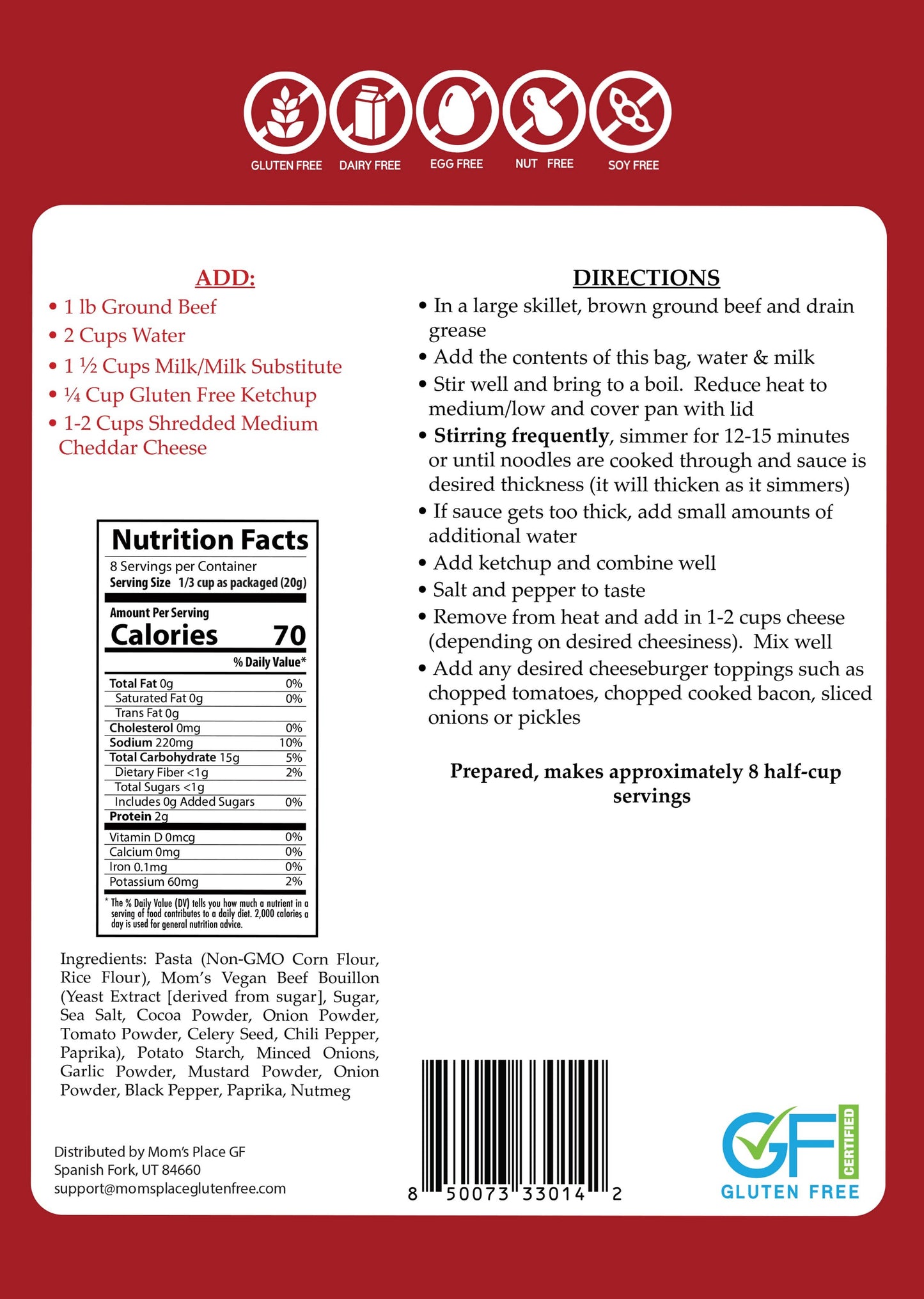 Gluten-Free Cheeseburger Skillet Meal, Feathered Farmhouse