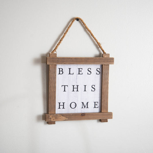 Bless This Home Sign, The Feathered Farmhouse