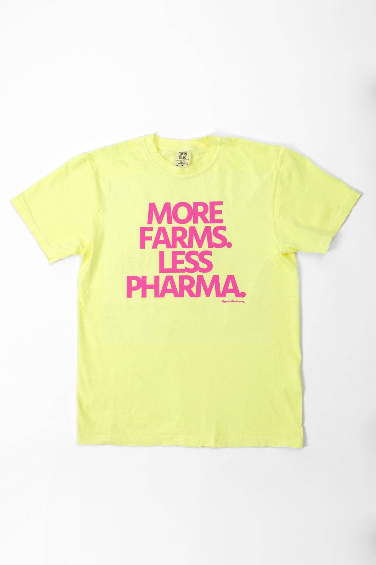 'More Farms. Less Pharma.' Graphic Tee, Feathered Farmhouse