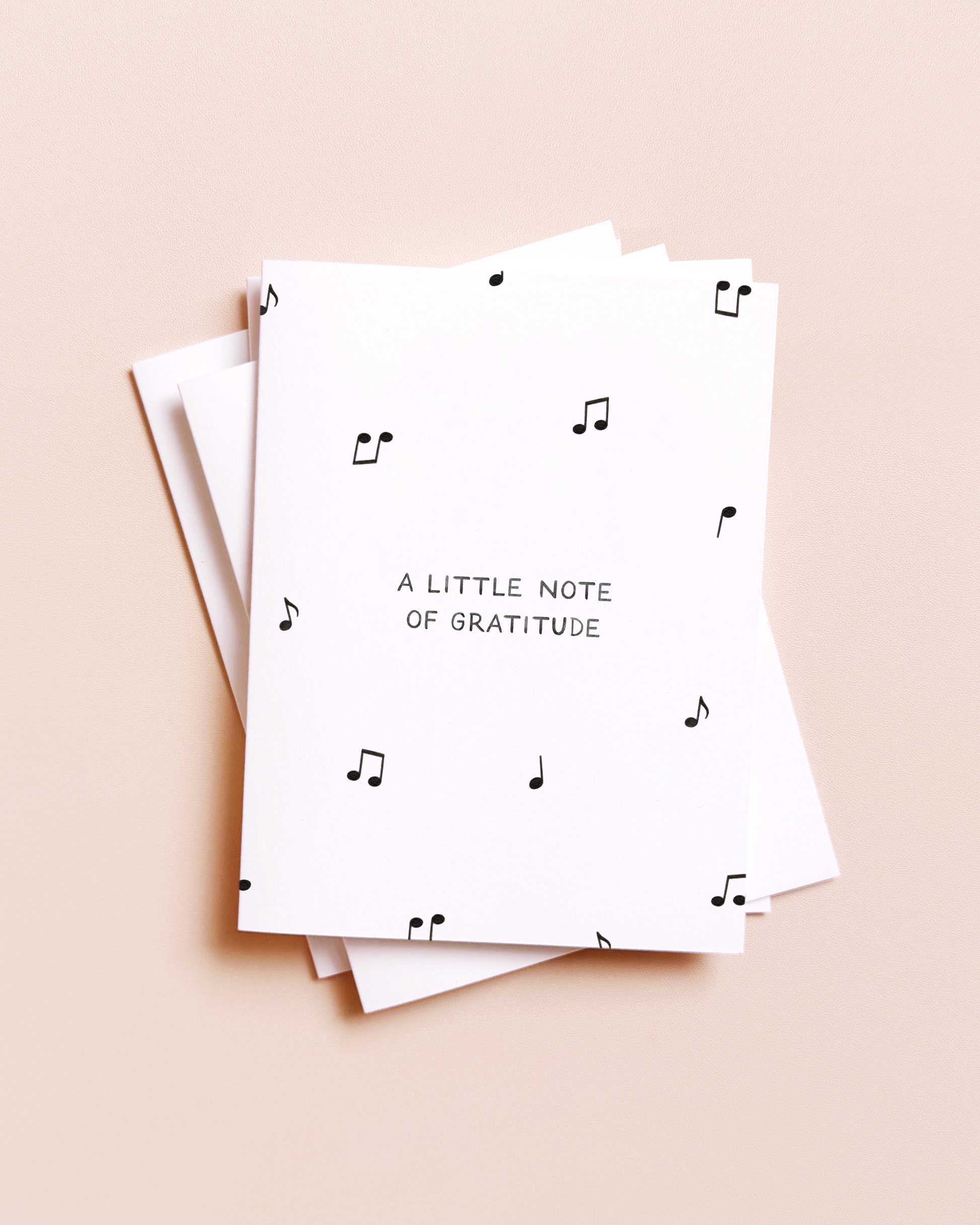 A Little Note Of Gratitude Thank You Card, Feathered Farmhouse