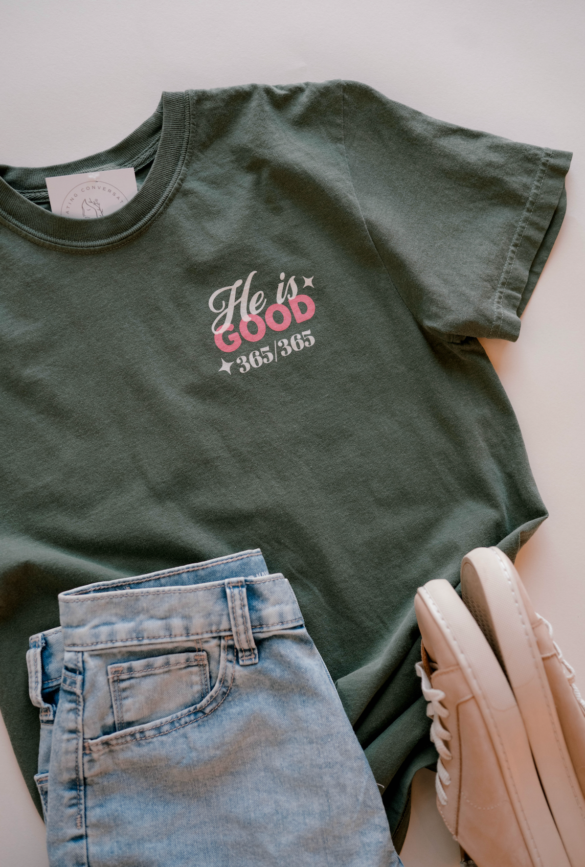 God Is Good Tee, Feathered Farmhouse