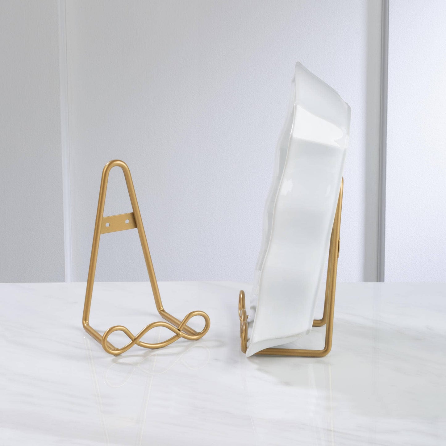 Large Loop Design Wall or Tabletop Rack, Feathered Farmhouse