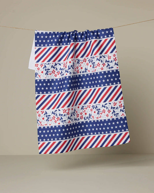 Liberty Ribbon Tea Towel, Feathered Farmhouse