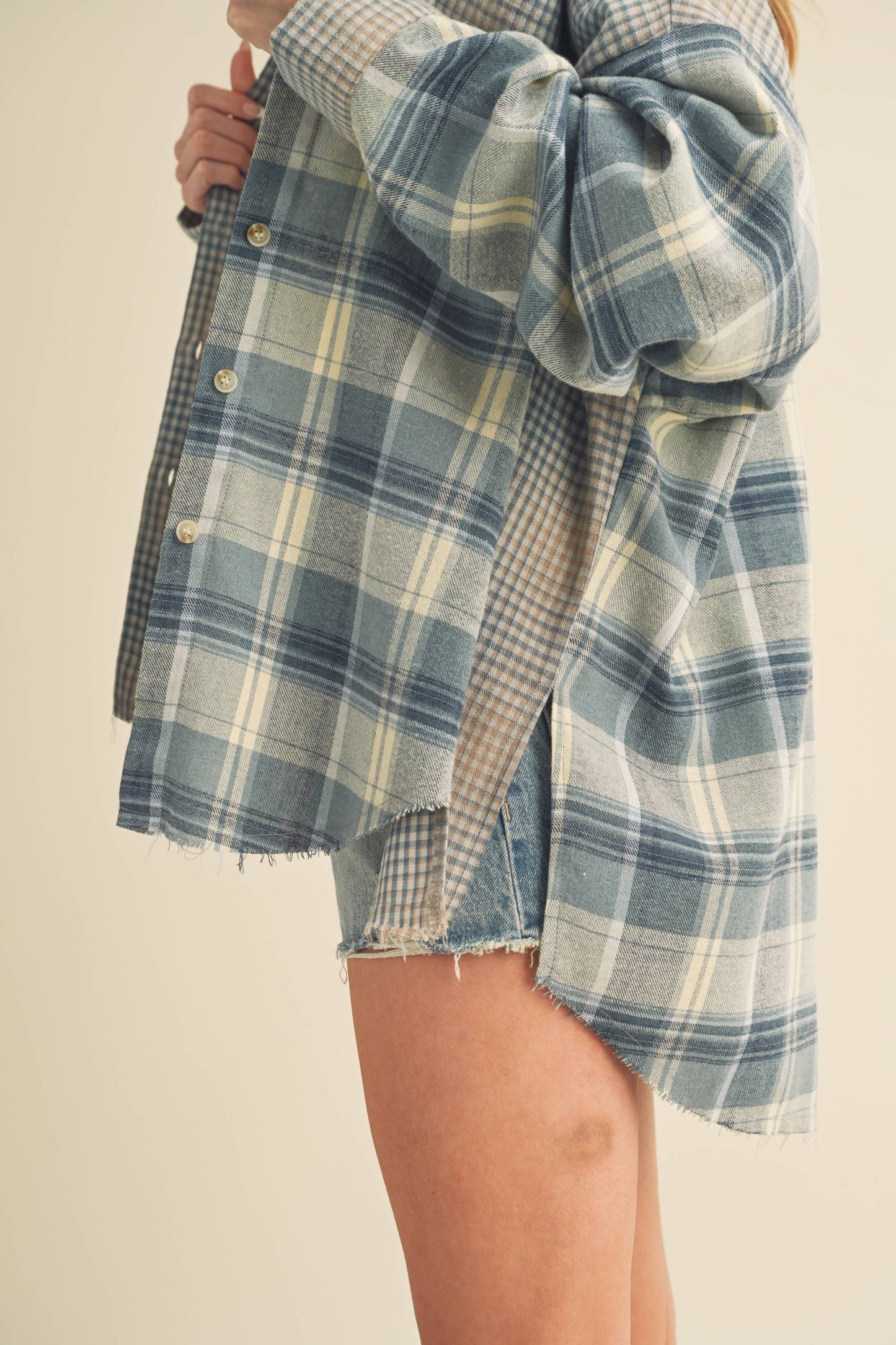 Plaid Flannel Shirt, Feathered Farmhouse