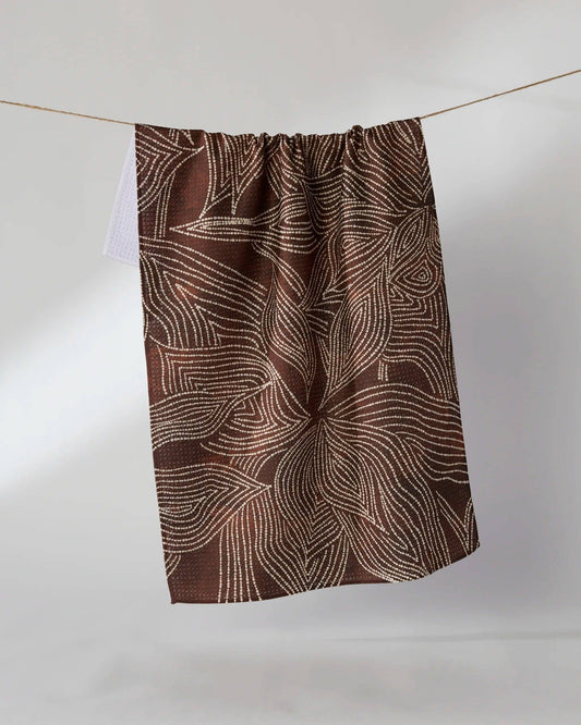Pearl Botanical Tea Towel, Feathered Farmhouse