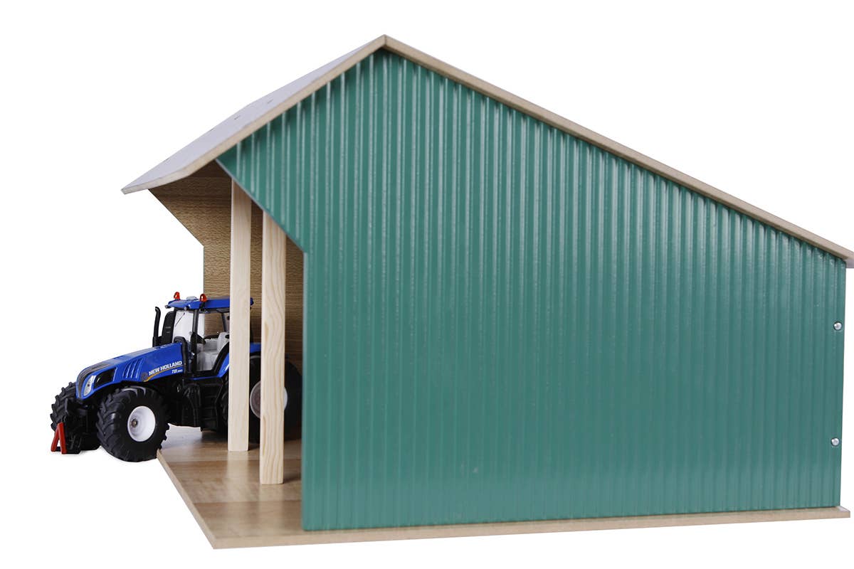 1:32 scale Wooden Farm Shed Toy For 3 Tractors