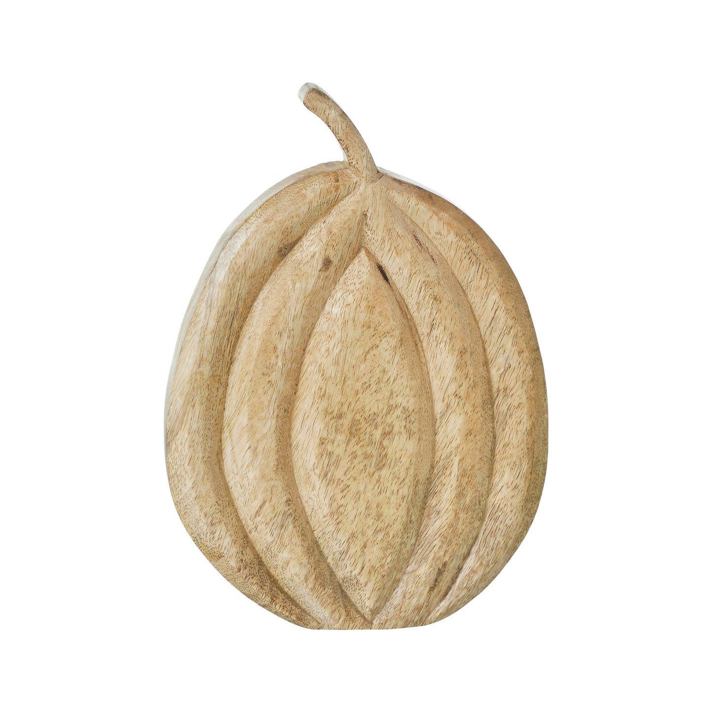 Wood Pumpkin Figurine, Feathered Farmhouse