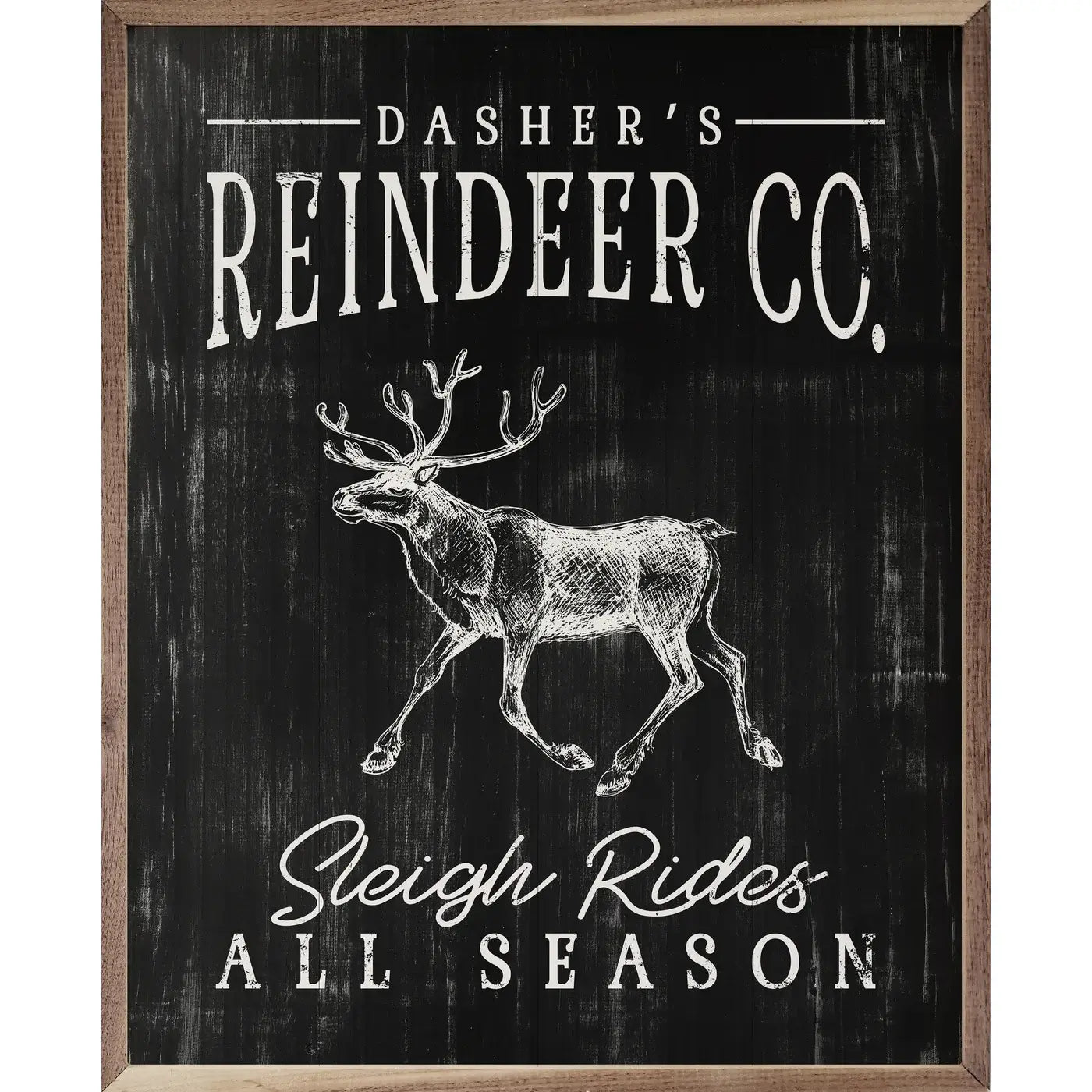 Dasher's Reindeer Co Sign, Feathered Farmhouse