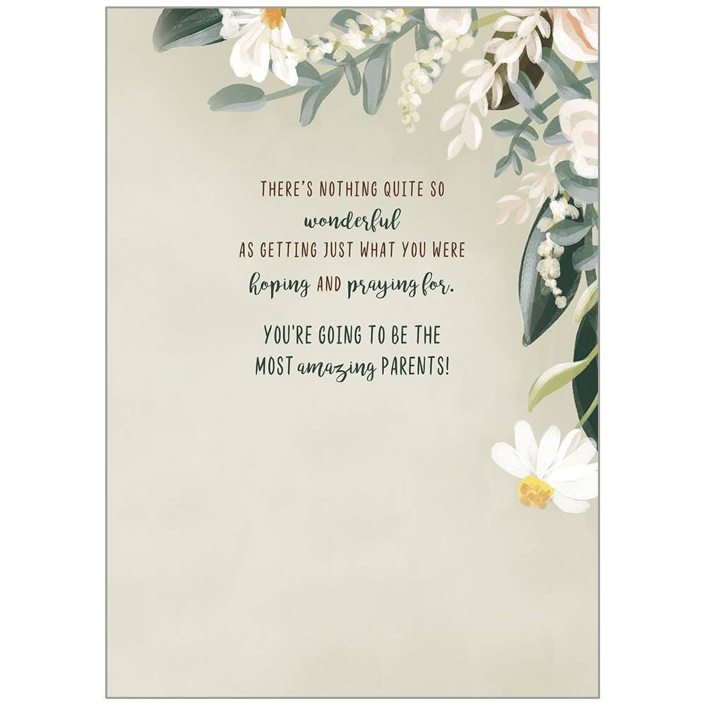 For This Child Faith Baby Card, Feathered Farmhouse