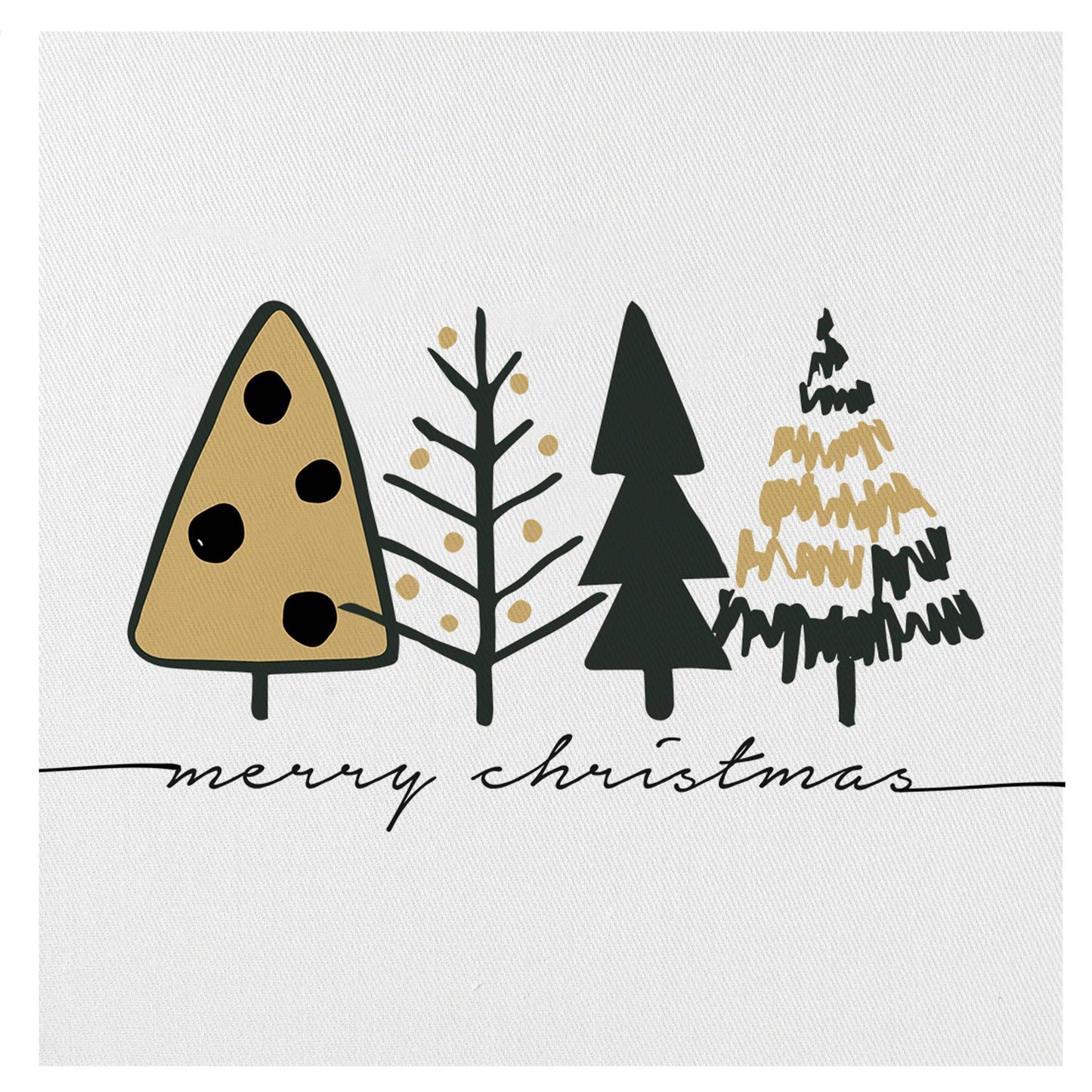 Christmas Retro Trees Mini Canvas, Feathered Farmhouse