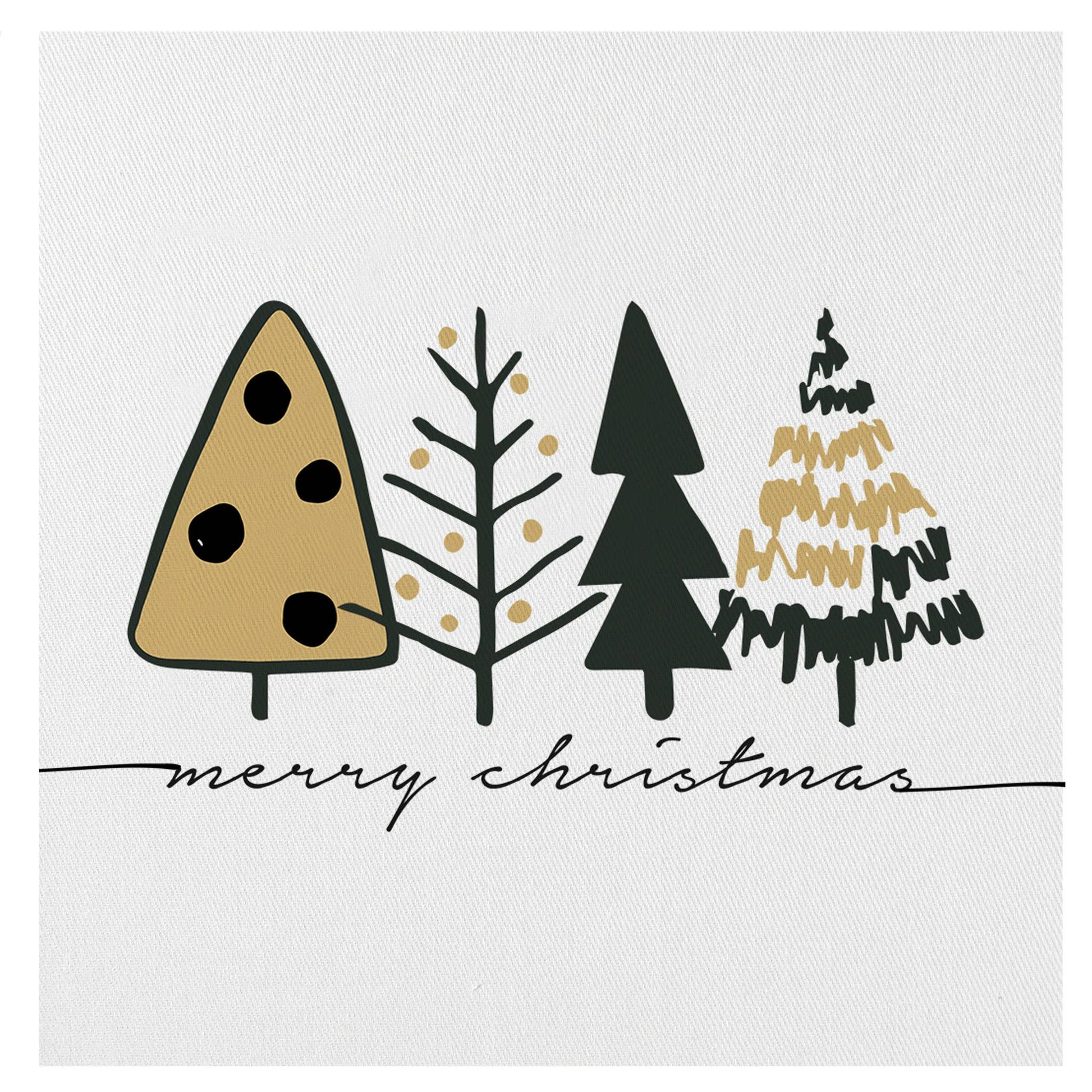 Christmas Retro Trees Mini Canvas, Feathered Farmhouse