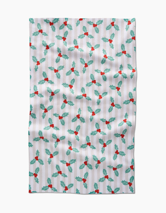 Mistle Stripe Tea Towel, Feathered Farmhouse