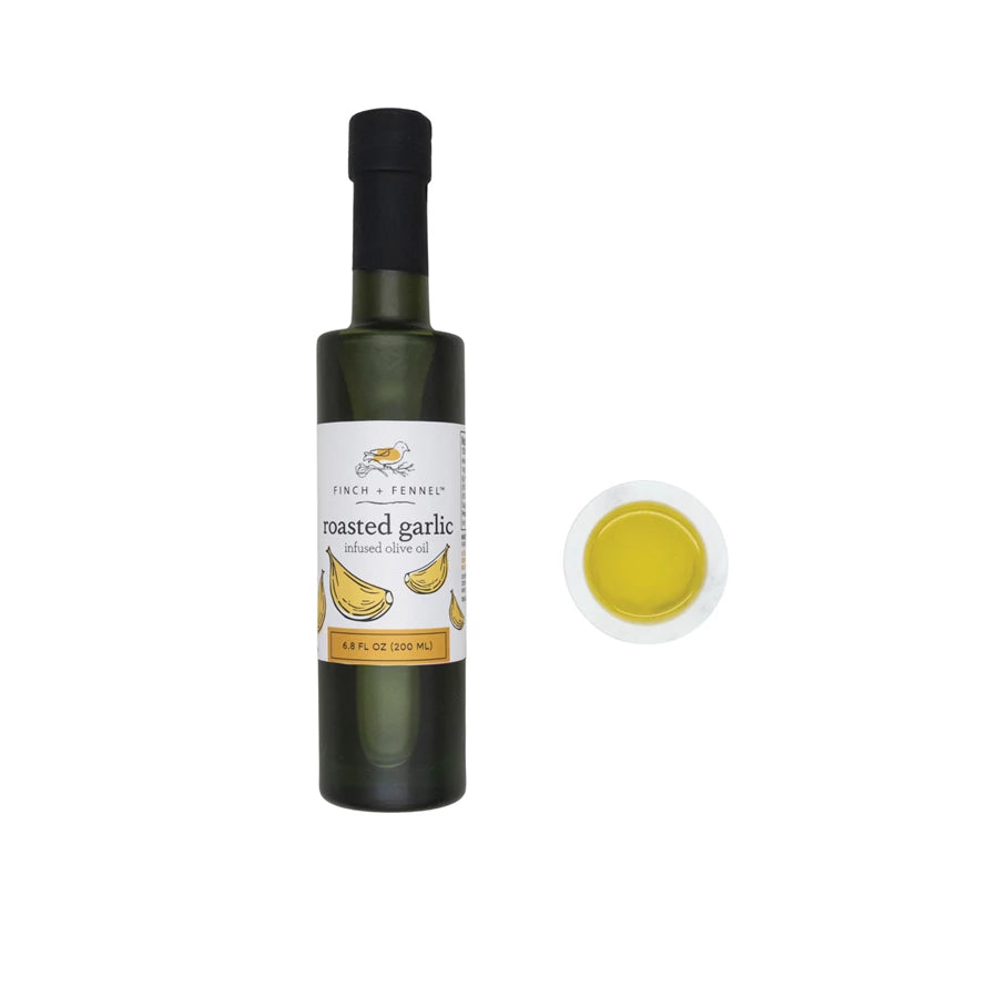 Roasted Garlic Infused Olive Oil, Feathered Farmhouse