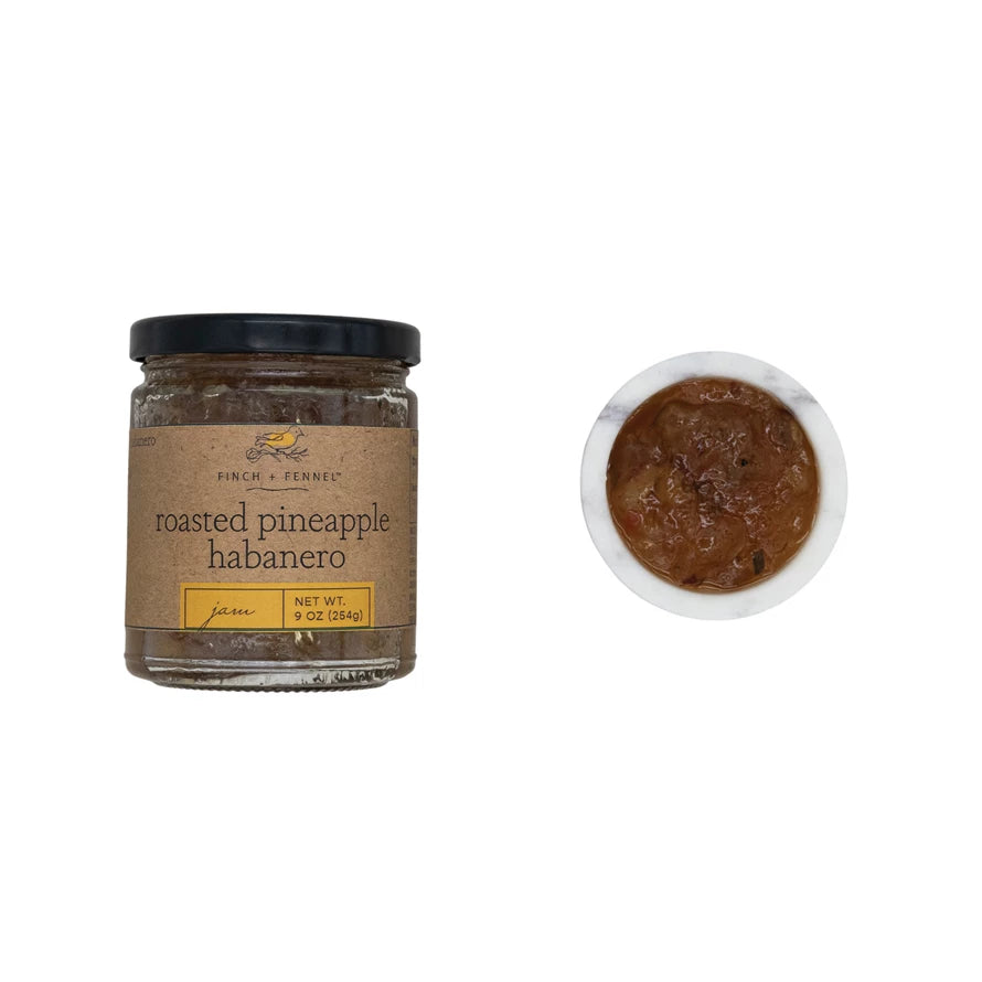 Roasted Pineapple Habenero Jam, Feathered Farmhouse