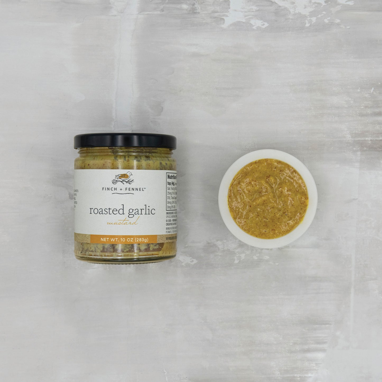 Roasted Garlic Mustard, Feathered Farmhouse