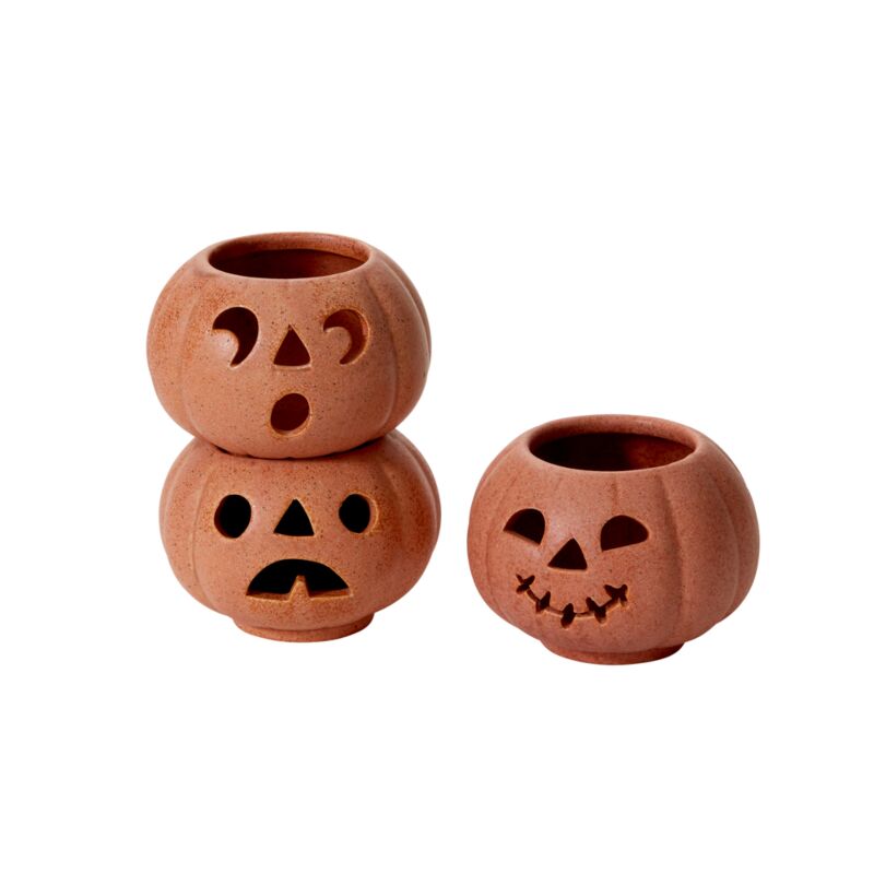 Grinning Pumpkins Votives, The Feathered Farmhouse