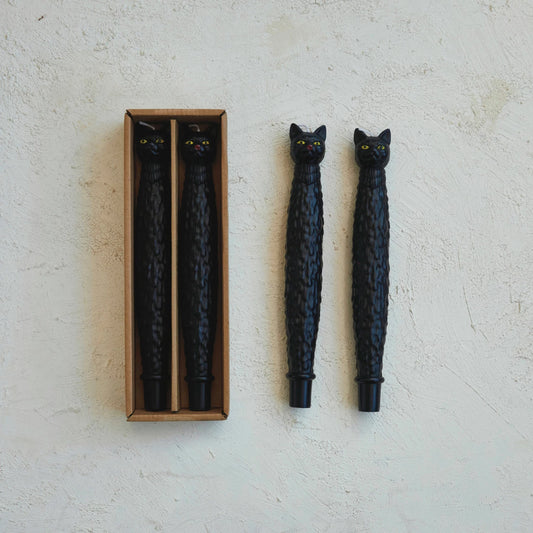 Black Cat Taper Candles, The Feathered Farmhouse