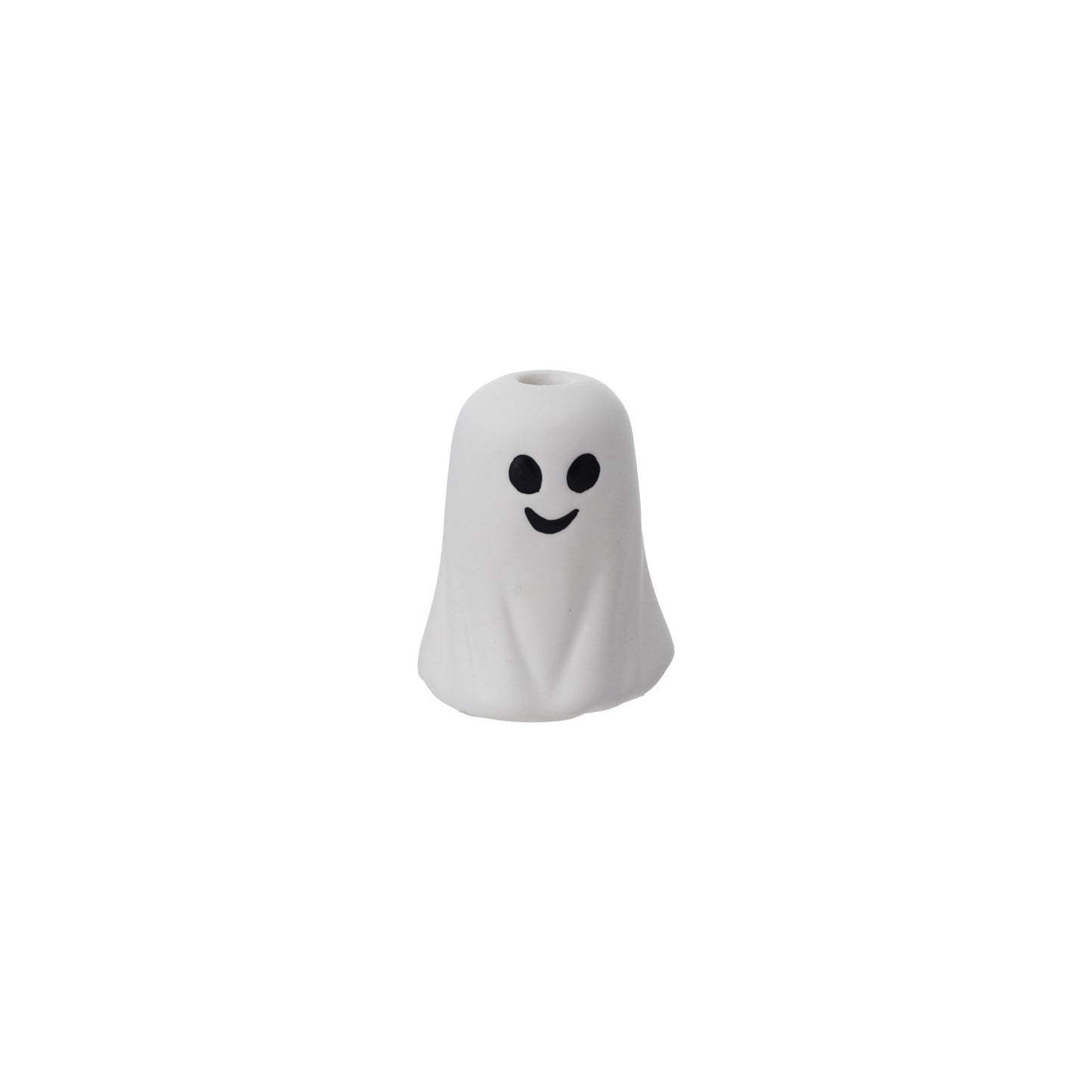 Stoneware Ghost Shaped Taper Holder, Feathered Farmhouse
