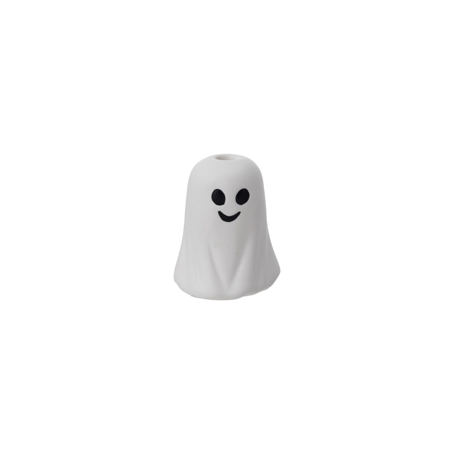 Stoneware Ghost Shaped Taper Holder, Feathered Farmhouse